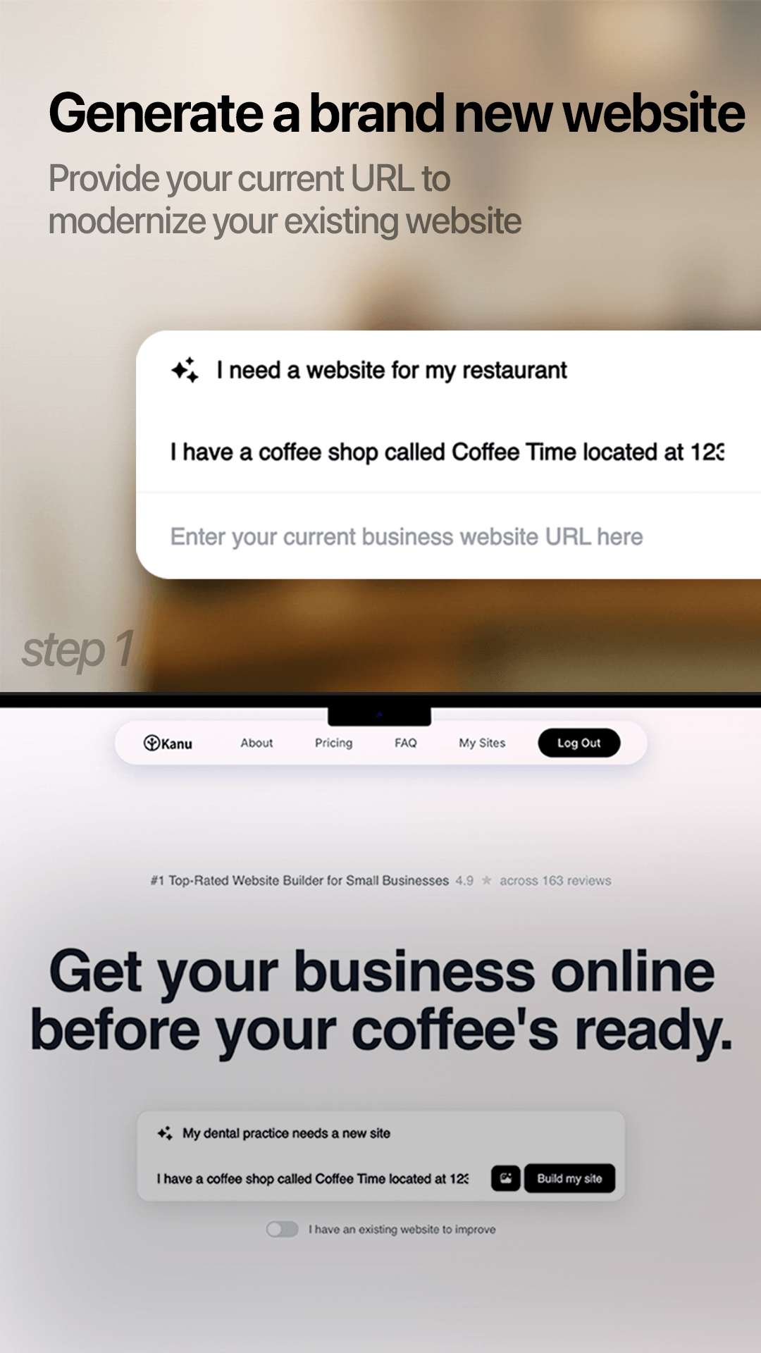 Step 1: Describe your business