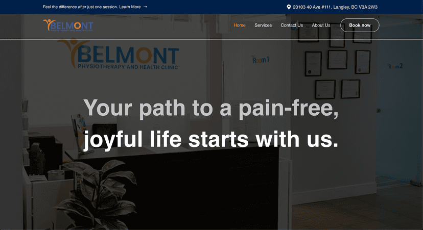 Belmont website