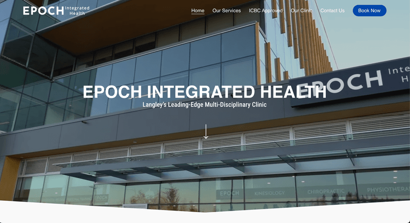 Epoch Health website